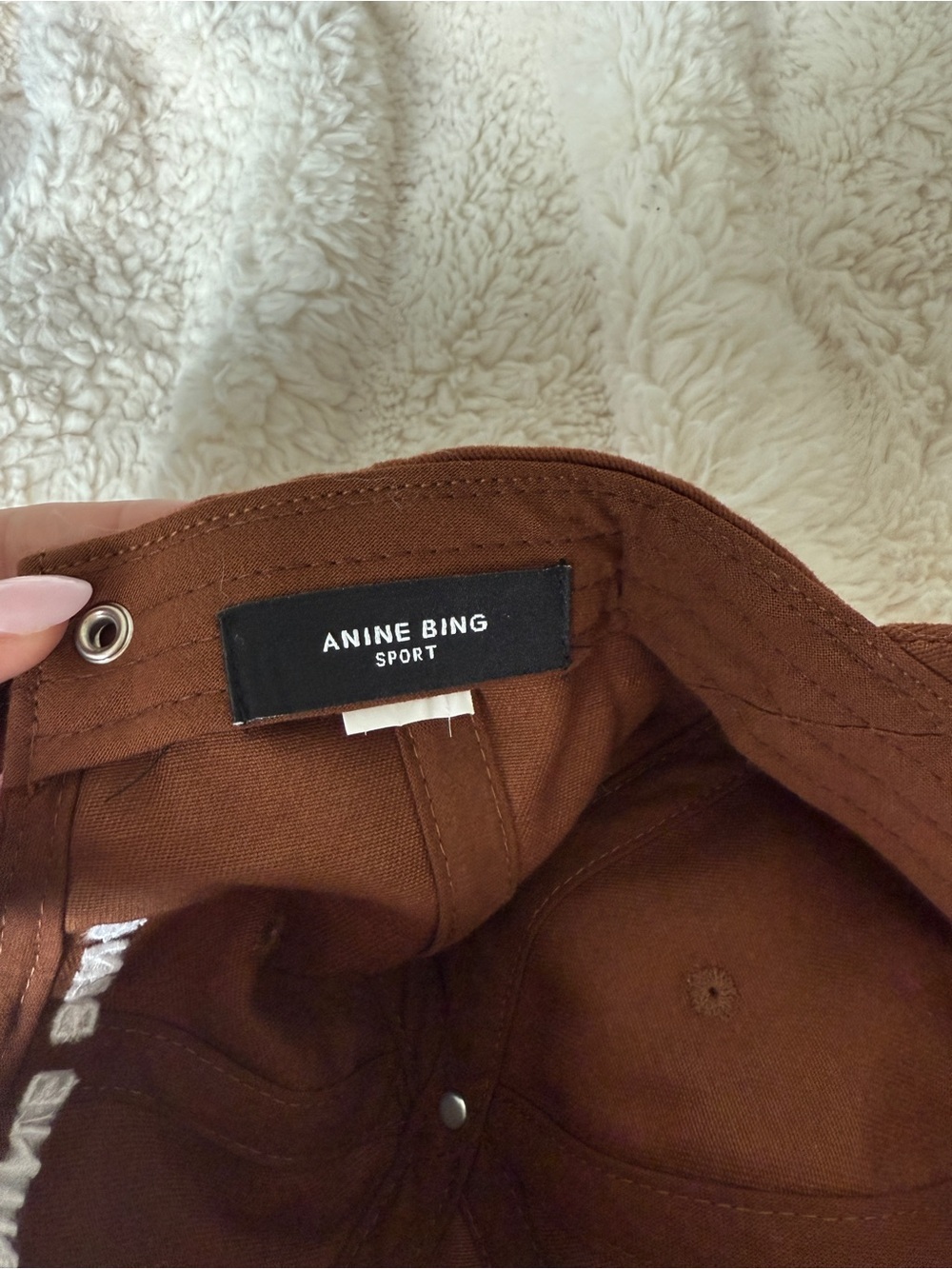 Anine Bing Jeremy Baseball Cap - OS Dark Camel - Picture 4 of 4
